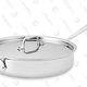 All-Clad Tri-Ply 3-Quart Saute Pan with Lid, Silver | $80 | Amazon
